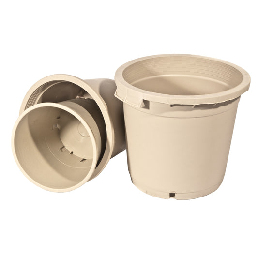 9L Topf 25x24cm Beige